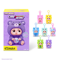 Pliušinis žaislas, raktų pakabukas meška Care Bears Sad Baby, (spalva/dizainas parenkami atsitiktine tvarka), 15 cm