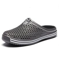 Stylish Summer Fashion Men And Women Garden Clogs Shoes With Non-slip Comfort Gray,EU41 gray
