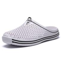 Stylish Summer Fashion Men And Women Garden Clogs Shoes With Non-slip Comfort White,EU39 gray