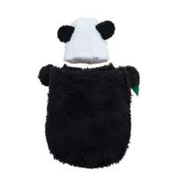 Plush Panda Costume for Dog Cats, Soft Pet Hoodie Outfit for Festival DressingUp, Photo Moment and Holiday Celebration Styling M balta/juoda