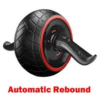 Ultra-wide Ab Roller Wheel For Enhanced Stability And Core Workout Training Automatic Rebound gray