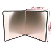 Stainless Steel Oil Splatter Guard, Grease Splatter Screen for Frying Pan Gas Stove, Oil Splash Shield, Reusable Dishwasher Safe gray