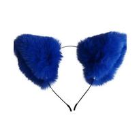 Katės Ausų Varpelio Galvos Juosta - Cosplay Katės Moters Plaukų Aksesuaras Kalėdoms ir Helovinui blue