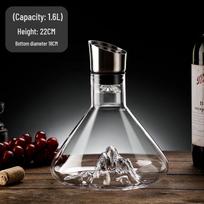 Shangqi Waterfall Crystal Glass Wine Decanter black
