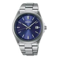 Seiko PASIRINKIMAS 100 metrų atsparus vandeniui saulės energija maitinamas kvarcinis plieninė apyrankė 39,8 mm vyriškas laikrodis mėlynas ciferblatas SBTM349 mėlyna