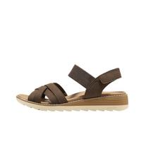 Skechers Bobs Velcro Open-Toe Beach Sandals Women sandals 113891-CHOC 39.5 black