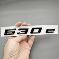 3D ABS Chromo Juodos Automobilio Raidės Logotipas 530e Galinės Bagažinės Ženklelis Emblema Lipdukas 530e G60 G61 G30 G31 Automobilio Galinės Dalies Aksesuarai white