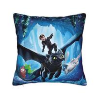 Cute dragon baby Toothless  HTTYD night fury Pillowcase Polyester Cushion Cover Gift Pillow Case Cover Bedroom Zipper 45X45cm 30cmx30cm blue