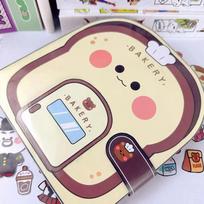 Waffle Paper Quiet Book Vibrant Multi-Colored Bread Cartoon Busy Book Fried Chicken Convenience Store Snack Bar Sticker Game gray