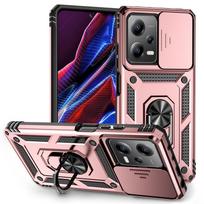 Dėl Xiaomi Redmi Note 12 4G 5G dėklo Dangtelis Atsparus smūgiams Galinis Stumdomas Žiedas Kameros Objektyvui Laikiklis Fundas Redmi Note 12 Pro 12Pro+ 12S Dėklas POCO X5 Pro black