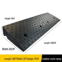 Rubber Car Curb Ramp gray