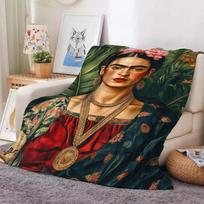 Animacinis F-Frida ART K-kahlo pledas Šiltas ir minkštas Tinka miegamajam Svetainei Sofa-lova Biurui Kelionėms Stovyklavimui 30x40in