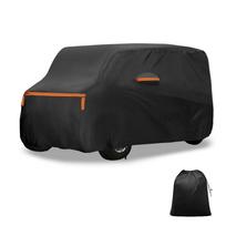 X AUTOHAUX Car Cover for Daihatsu Tanto Spunlace New Waterproof Fabric Fleece Paint Suitable for Light Hail Windproof Side Nighttime Safety Sun juoda