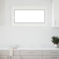 Basement Window RISOR 110 x 70 cm PVC and Glass White