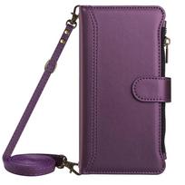 Kortelių dėklas Telefono dėklas Samsung Galaxy XCover 7 6 Pro 5 4 4s G390 M62 F62 M55 C55 Odinis dėklas Riešinė Per petį nešiojamas dėklas Galaxy M36 5G gray