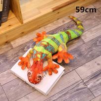 40-120cm Boy And Girl Birthday Lizards Doll Pillow Creative Personality Simulation Chameleon Plush Toy Gift orange