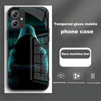 For Motorola Moto G54 Case Fashion Painting Tempered Glass Phone Cover For Moto G 54 G64 Shockproof Protective Shell Fundas Motorola Moto G64