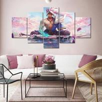 UNFrame Vaizdo žaidimo plakatas Rožinis anime personažas Meno kūrinys Tapyba Namų dekoras Drobės menas Sieninis paveikslas žaidimų kambario dekorui Graži dovana 40x60cm*2  40x80cm*2  40x100cm*1
