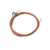 6 Pcs Acoustic Guitar Strings for Acoustic Folk Guitar Classic Guitar Red copper-folk string brown