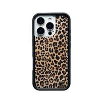 Lauko gėlės 3D leopardo rašto taškuotas telefono dėklas iPhone 16 15 14 Plus 12 13 14 15pro 17pro WF Mielas languotas maisto animacinis dangtelis For iPhone 15 Promax black