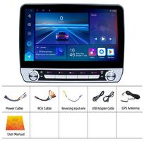 Android Car Radio multimedijos vaizdo grotuvas IPS 4 branduolių išmaniųjų sistemų navigacija GPS 2din garsas 1+32cp+fan+qled black