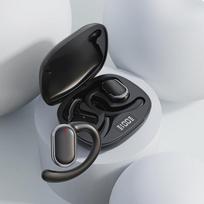 Naujos OWS pakabinamos ausinės „Bluetooth“ ausinių numeris rodomas ekranas, didelė galia, ypač ilgas baterijos veikimo laikas juoda