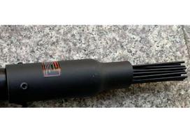 150 mm pneumatinis oro plaktukas ir kastuvo rinkinys su kaltu ir apvalia rankena