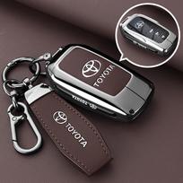 Lydinio automobilio nuotolinio valdymo pultelio dėklas Apsauginis apvalkalas Maišelis Toyota Prius Camry Corolla CHR C-HR RAV4 Altis Land Cruiser Prado Avalon gray