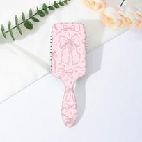 Bowknot Cherry Pattern Massage Comb Anti-Static Detangling Brush  for Daily Hair Care and Styling C