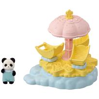 Sylvanian Families Pramogų parko žaidimų aikštelės įranga Besisukanti ST ženklo sertifikuota Amžiaus žaislas Lėlių namelis Sylvanian Families Epoch EPOCH [Žvaigždė beige