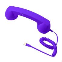 Telefono ragelio rankenėlė Telefono priedai Kūrybiška dovana su garsiakalbiu kompiuteriui violetinė