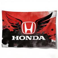 Motociklas HONDA Vėliava 120g Poliesteris Sublimacinis spaudas Patvarus kabantis plakatas Namų dekoras Dovana 60x90cm red