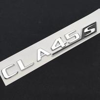 3D ABS CLA45S TURBO Automobilio bagažinės emblema Logotipas Lipdukas Raidės Automobilio priedai Tinka CLA 45 S AMG C117 C118 CLA45S-Silver Black white