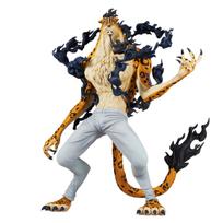Pirmasis bendras figūrėlės One Piece Rob Lucci Šedevras Kolekcinė Statulėlė - - (Aukštojo mokslo atstovas / Mokslininkas / Kniedijantis galva) beige