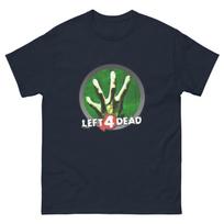 Retro Electronic Game Tshirt Left 4 Dead Themed Unisex Summer New Casual and Fashionable Cotton Tshirt XL gray