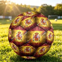 Ispanija futbolas Spausdintas Dydis 5 Futbolo kamuolys Atsparus dėvėjimuisi Standartinis Suaugusiųjų Treniruočių Futbolo Kamuolys Gerbėjo Dovana Vidaus Lauko Varžyboms Sportui Size 5