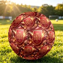 Ispanija futbolas Spausdintas Dydis 5 Futbolo kamuolys Atsparus dėvėjimuisi Standartinis Suaugusiųjų Treniruočių Futbolo Kamuolys Gerbėjo Dovana Vidaus Lauko Varžyboms Sportui Size 5