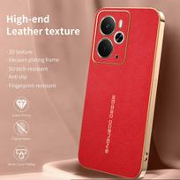 For OPPO Realme 14 14 Pro 14 Pro+ premium electroplated lychee-textured phone case that’s shockproof and fingerprint-resistant Realme 14 5G Global