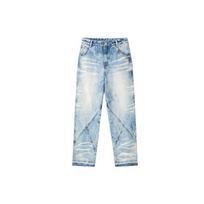 Sprayground Shark Water Washed Loose Straight Leg Jeans Unisex jeans Blue W1012211 M white