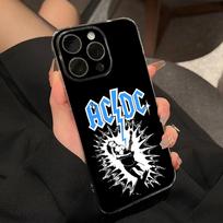 AC Back In Black DC Phone Case For IPhone 15 Pro Max 16 Pro Max 14 13 11 12 Mini Xs X Xr 7 8 Plus Se Transparent Cover iPhone 14 Pro