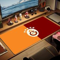 Galatasaray Logo Color Mouse Pad Large Gaming Table Cushion Non-slip Laptop Tablet Big Mousepad XXL Mat Mini PC Playmat With Lock edge 30cmx60cm(11.8x23.6inch) gray