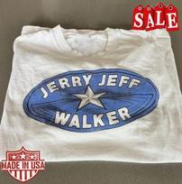 New Rare Jerry Jeff Walker 80s Shirt Short Sleeve Unisex Tshirt good new Tshirt M gray
