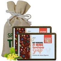 Speaking Tree Deep Nourishing 21 Herbs Handmade Soap, 100 Gms (Pack Of 2) brown