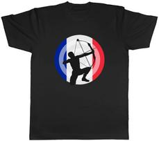 Archery Flags France Mens Unisex T-Shirt Tee XXL white