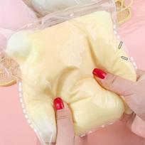 Taba Squishy Butter Cheese Squeeze Ball Shapeable Stress Relief Soft Sensory Fidget Large Size Relaxing Slow Rebound Vent Toy beige