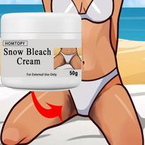 Snow Bleach Cream Body Whitening Cream Intimate Area Pink Essence Underarm Knee Butt Dullness Brighten Improve Lip Moisturizer Facial Body Care 1 Pcs beige