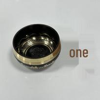 Nepal Handmade Buddha Singing Bowl for Meditation, Yoga, and Sound Healing Diameter 8 cm black