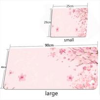 Purple Fuji Sakura Mouse Pad Large Computer Office Game Table Mats XXL Rubber Anti-slip Gaming Keyboard Mousepads Long Desk Pads 30cmx80cm white