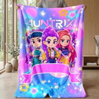 Kpop Demono Medžiotojai Spausdinta Flanelinė Antklodė Minkšta Šilta Lengva Visų Sezonų Antklodė Sofai Lovai Stovyklavimui Namų Dekoras Šventinė Dovana 150x180cm