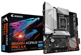 GIGABYTE B660M AORUS PRO AX Pagrindinė plokštė Intel B660MB5743 Rev.1.x Micro-ATX [Su mikroschema] juoda